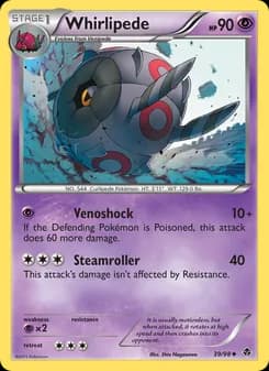 Whirlipede card in English