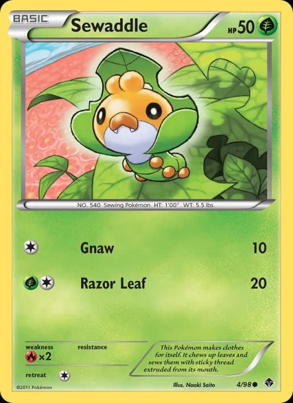 Sewaddle card in English