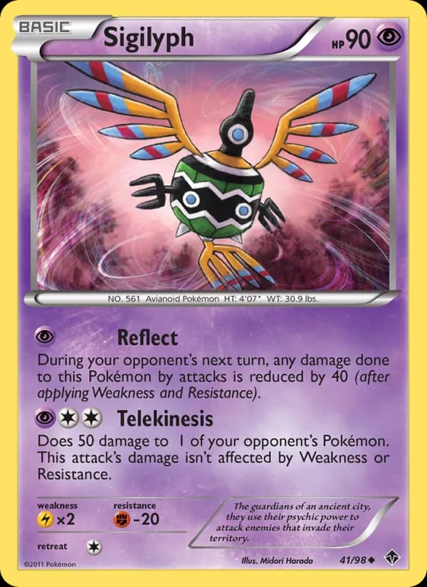 Sigilyph card in English