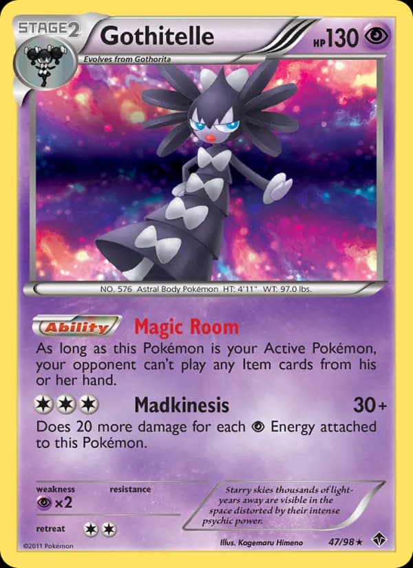 Gothitelle card in English