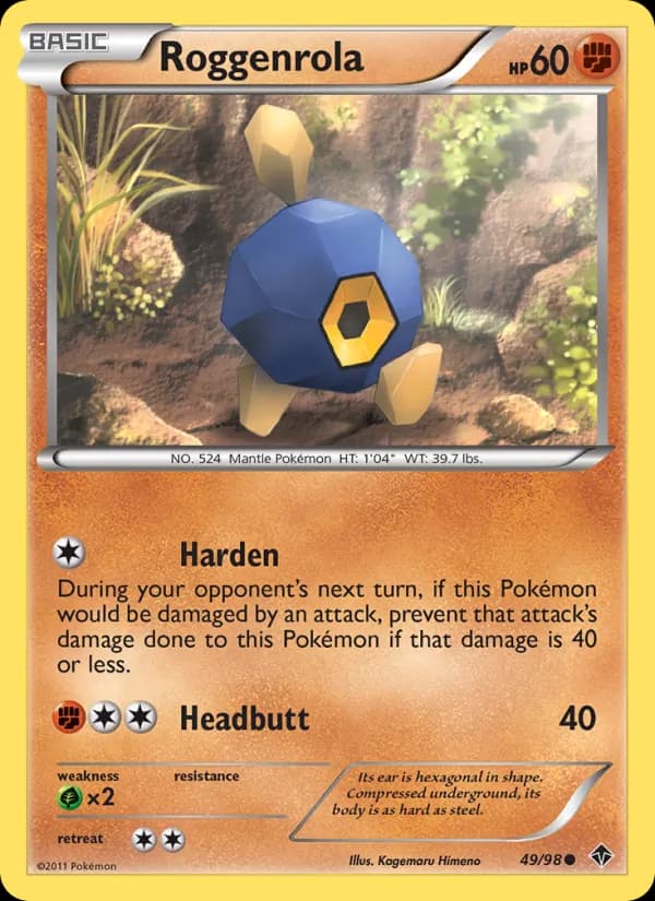 Roggenrola card in English