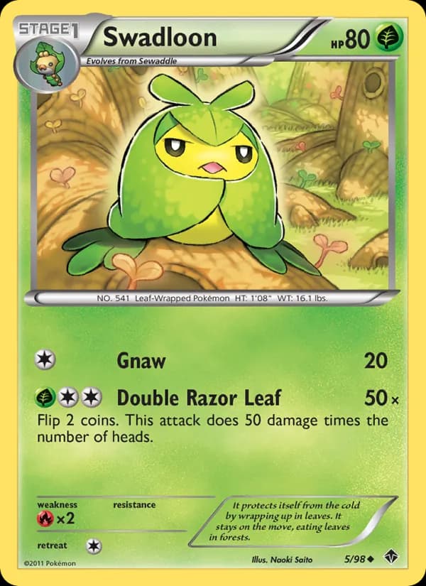 Swadloon card in English