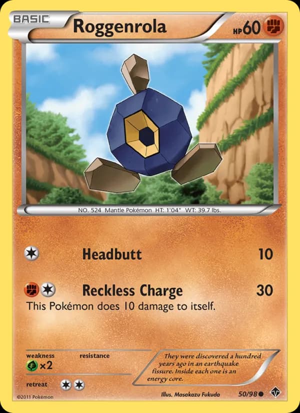 Roggenrola card in English