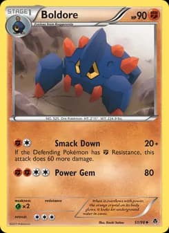 Boldore card in English