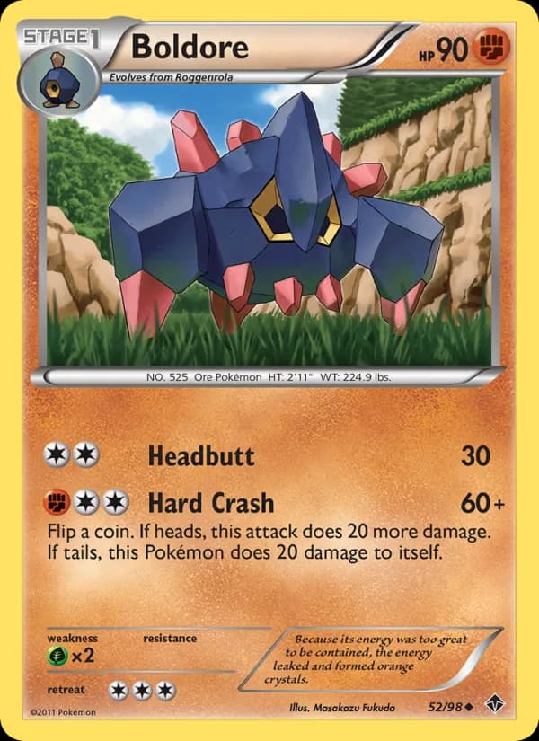 Boldore card in English
