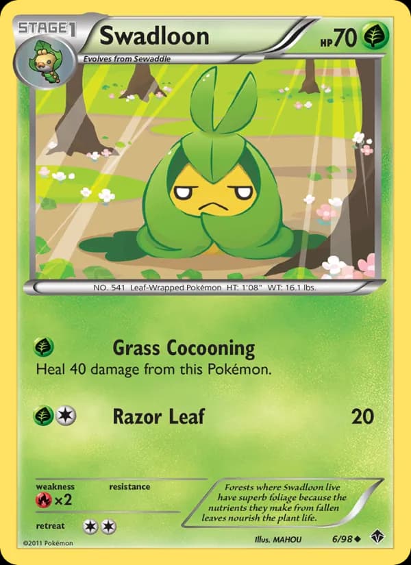Swadloon card in English