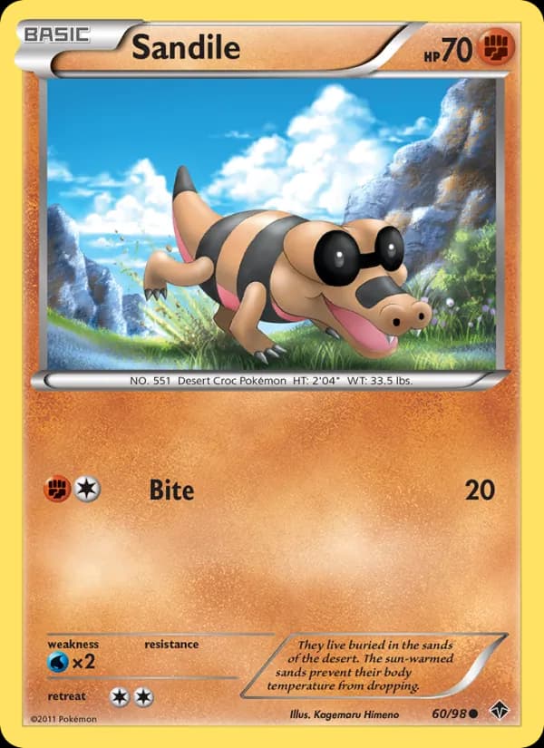Sandile card in English