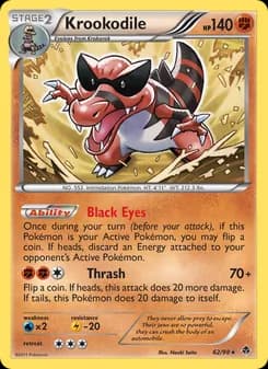 Krookodile card in English
