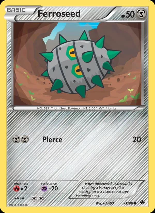 Ferroseed card in English