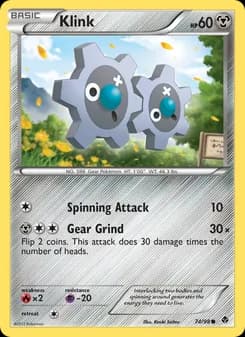 Klink card in English