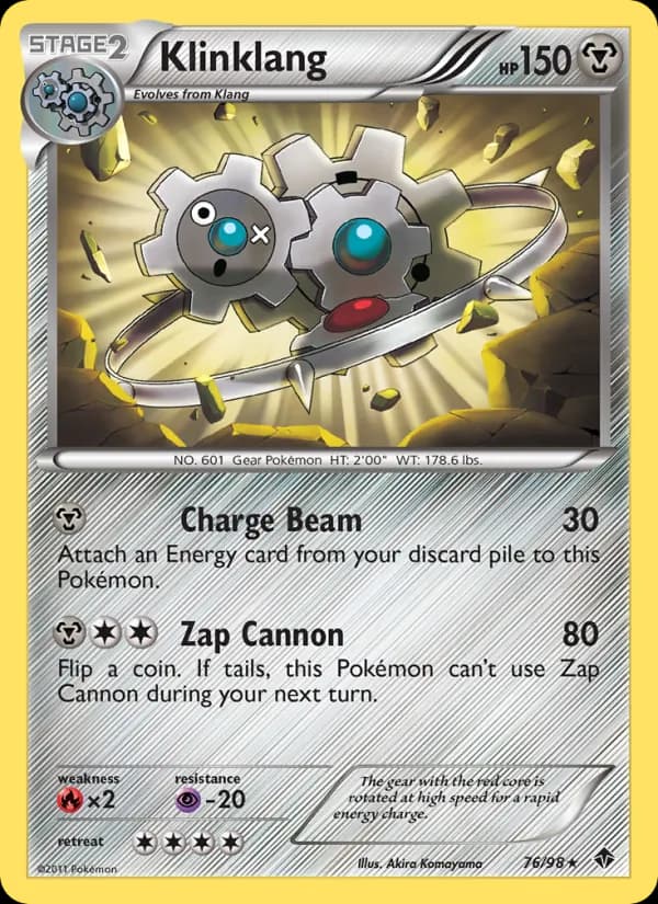 Klinklang card in English