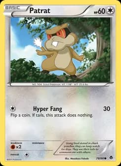 Patrat card in English