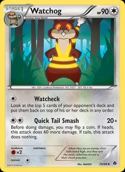 Watchog card in English