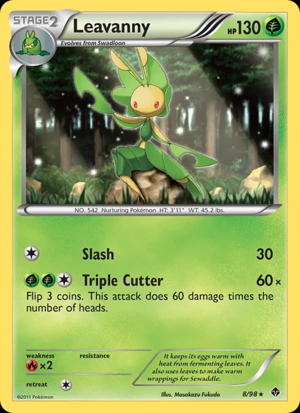 Leavanny card in English