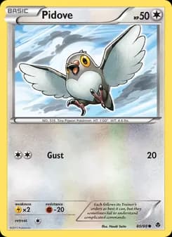 Pidove card in English