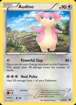 Audino card in English