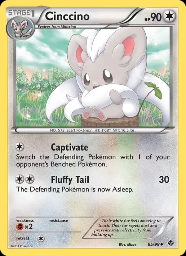Cinccino card in English