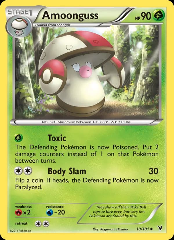Amoonguss card in English