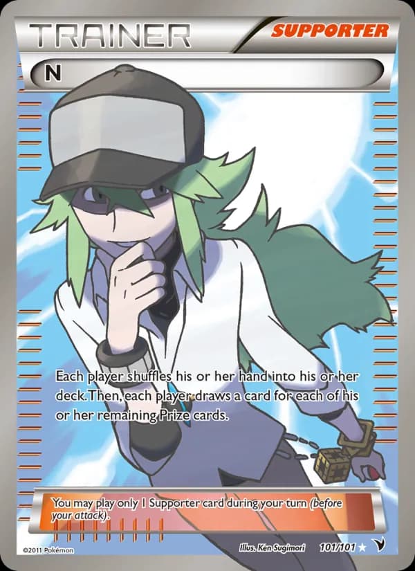 N card in English