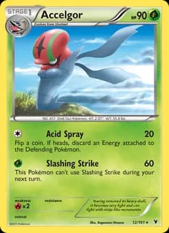 Accelgor card in English