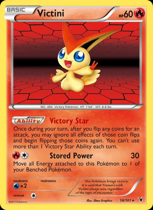 Victini card in English