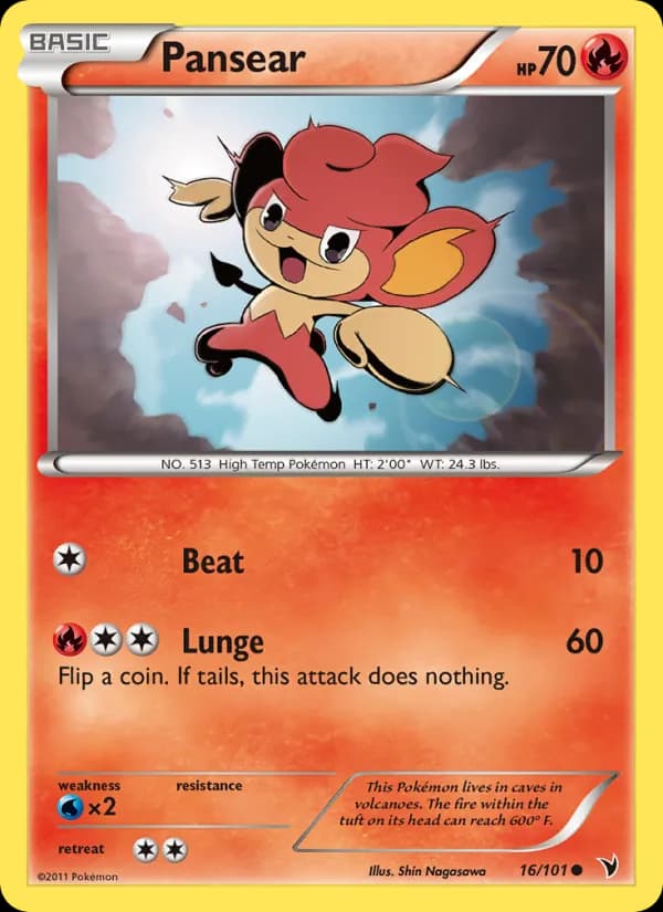 Pansear card in English