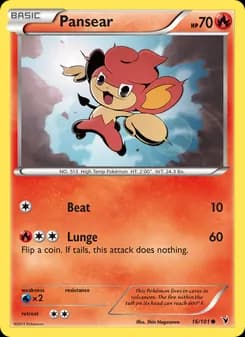 Pansear card in English
