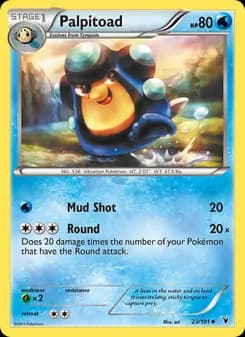 Palpitoad card in English