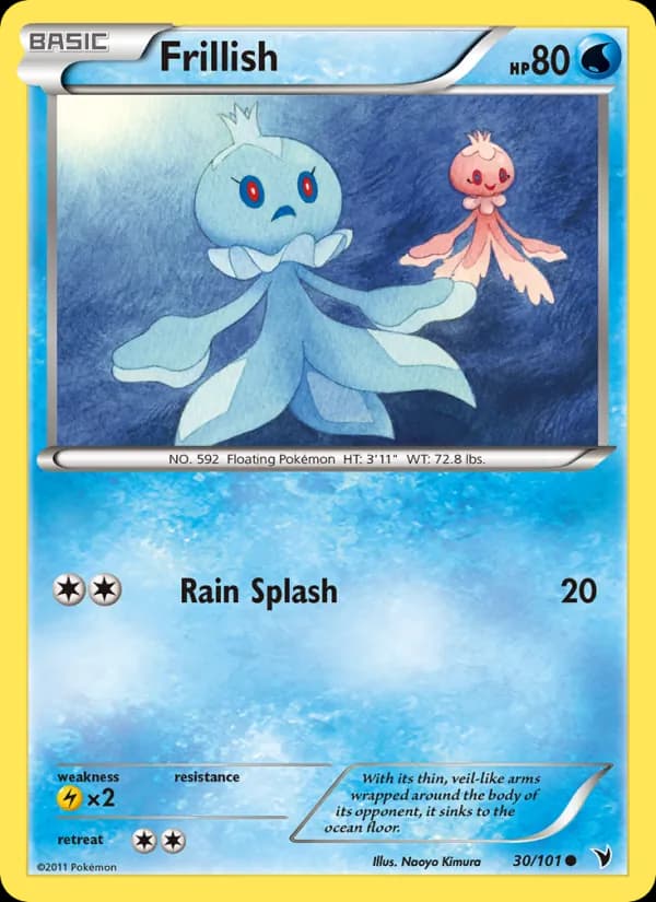 Frillish card in English
