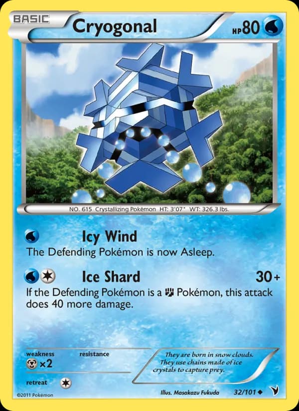 Cryogonal card in English