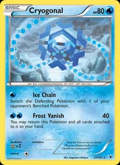Cryogonal card in English