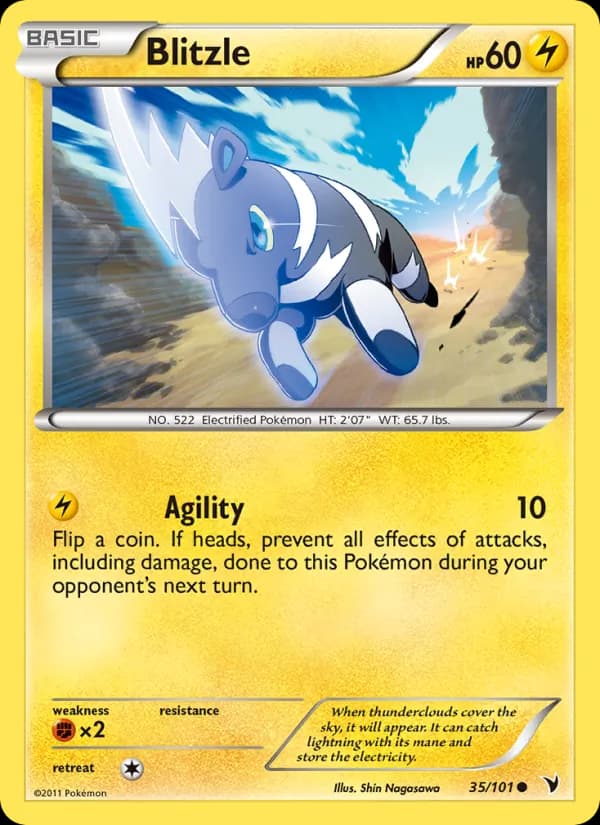 Blitzle card in English