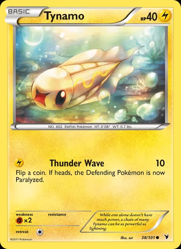 Tynamo card in English