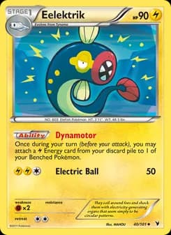 Eelektrik card in English