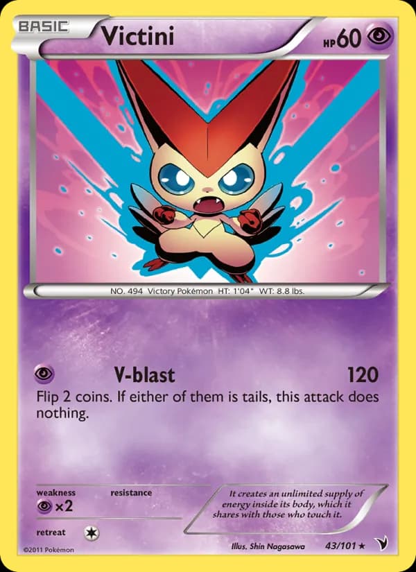 Victini card in English