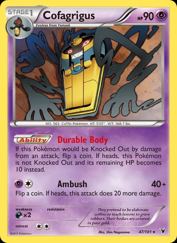 Cofagrigus card in English