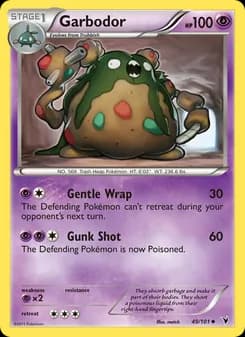 Garbodor card in English