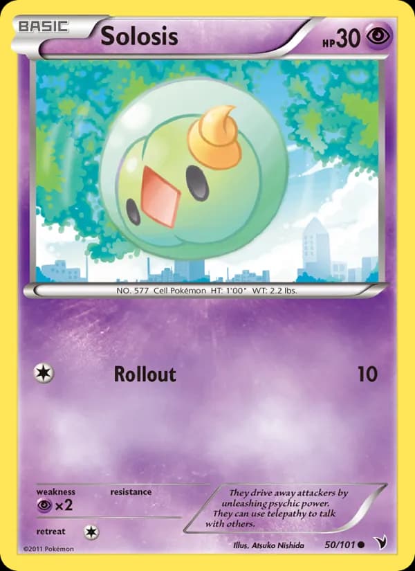Solosis card in English