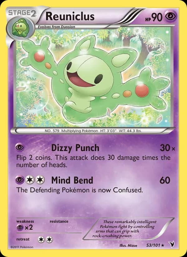 Reuniclus card in English