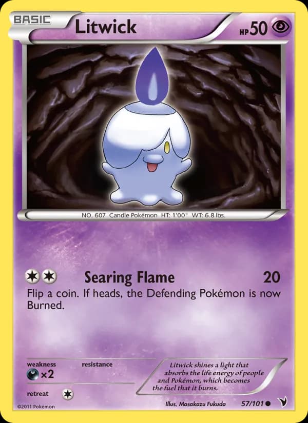 Litwick card in English