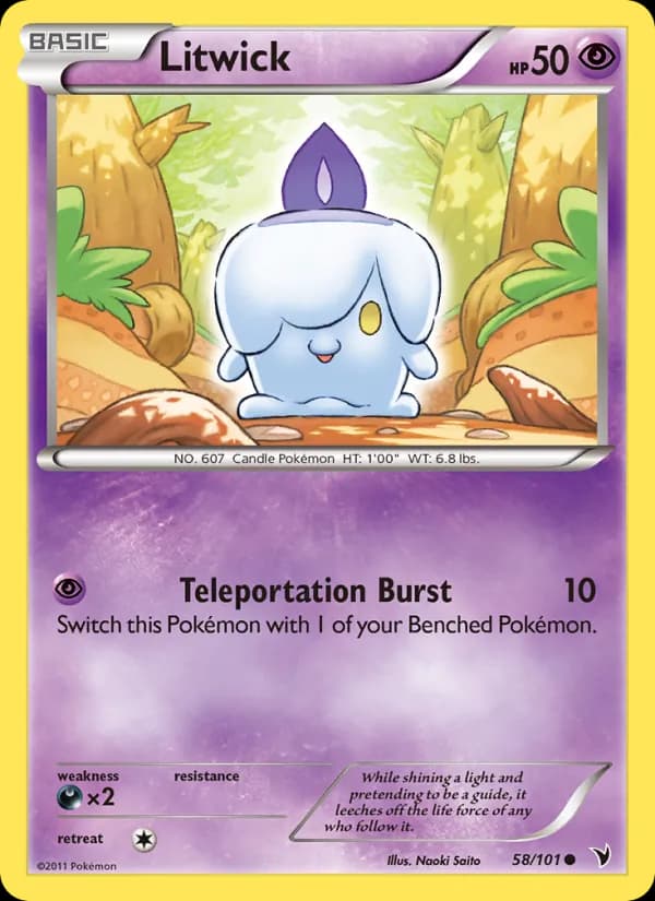 Litwick card in English