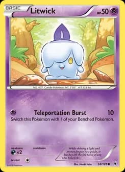 Litwick card in English
