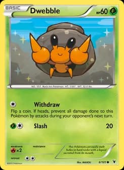 Dwebble card in English