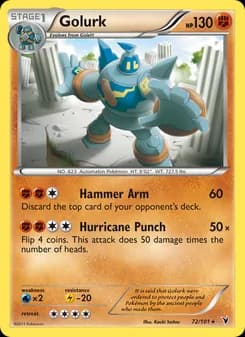 Golurk card in English