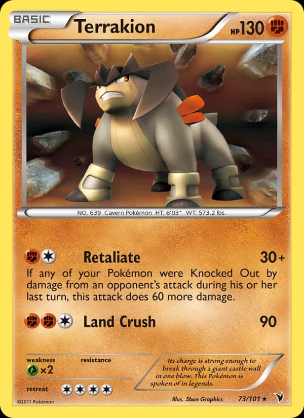 Terrakion card in English