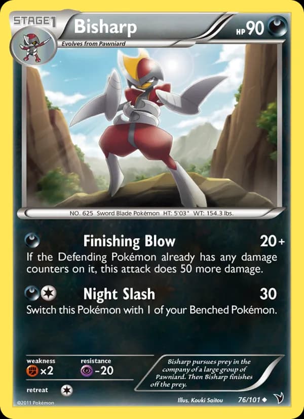 Bisharp card in English