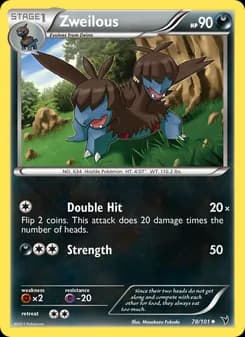 Zweilous card in English