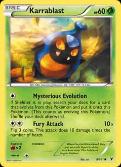Karrablast card in English