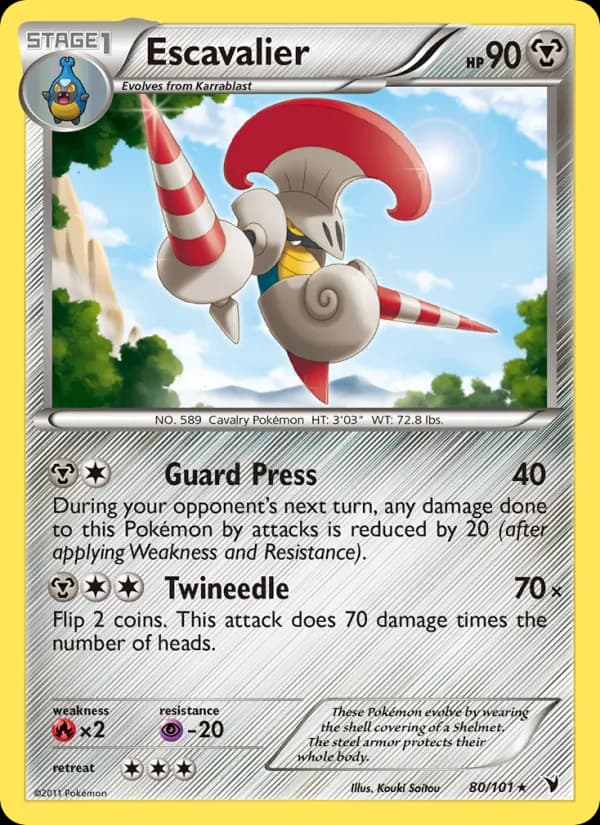 Escavalier card in English