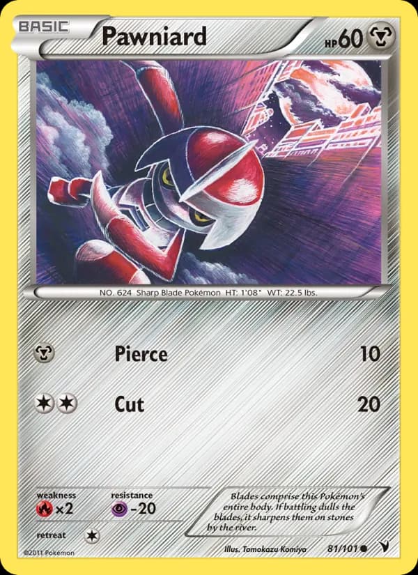 Pawniard card in English